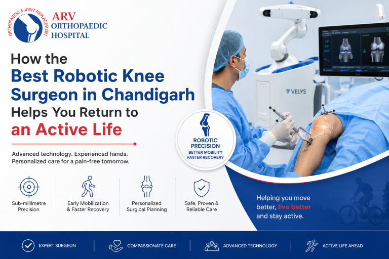 How the Best Robotic Knee Surgeon in Chandigarh Helps You Return to an Active Life